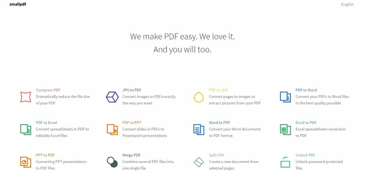 Smallpdf Screenshot